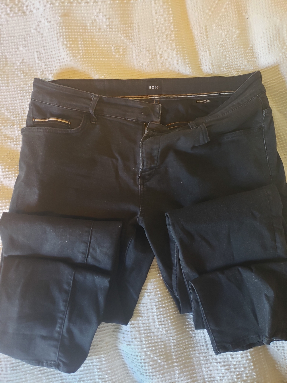 BOSS Men's Black Slim Jeans